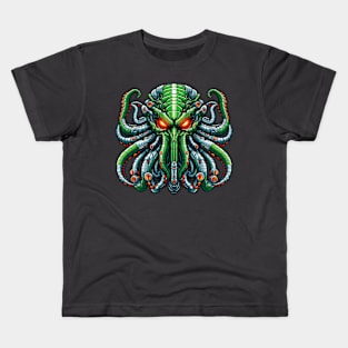 Biomech Cthulhu Overlord S01 D54 Kids T-Shirt